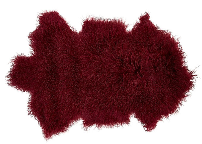 Natürliche rosa wirkliche mongolische Lamm-Wolldecken-Bett-Pelz-Decken-dekorative Decken-Boden-Wolldecken und Teppiche für Wohnzimmer