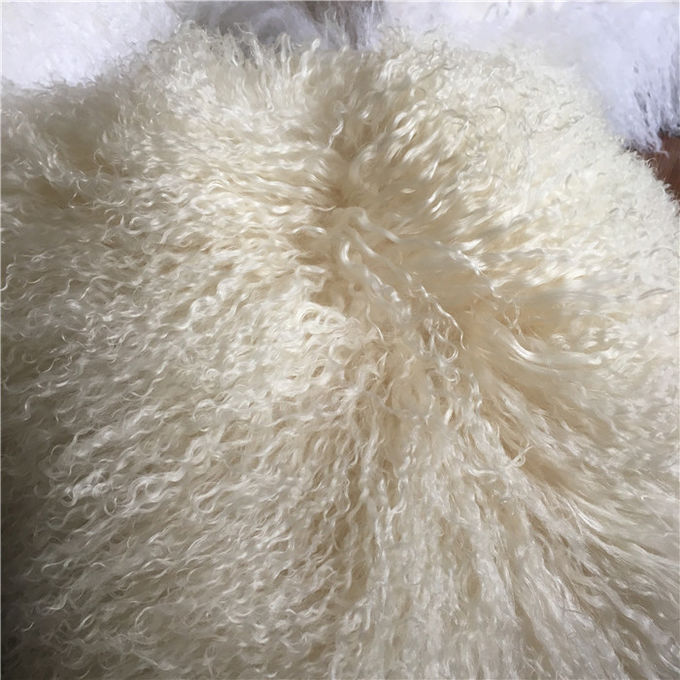 Kissenkastens des Schaffells Kissenabdeckungs-Lammfellkissen des gelockten Wollmongolisches Woll